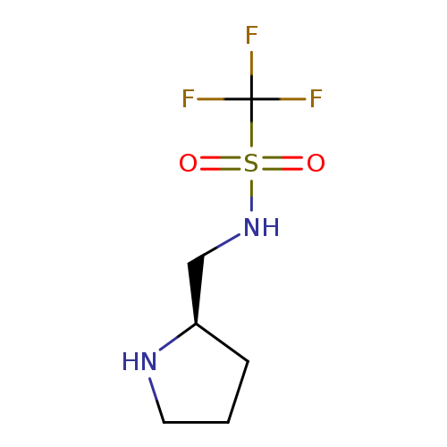 O=S(=O)(C(F)(F)F)NC[C@H]1CCCN1