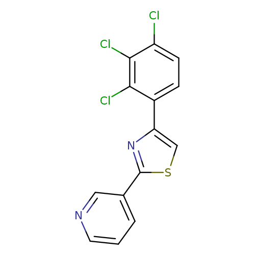 Clc1ccc(c(c1Cl)Cl)c1csc(n1)c1cccnc1
