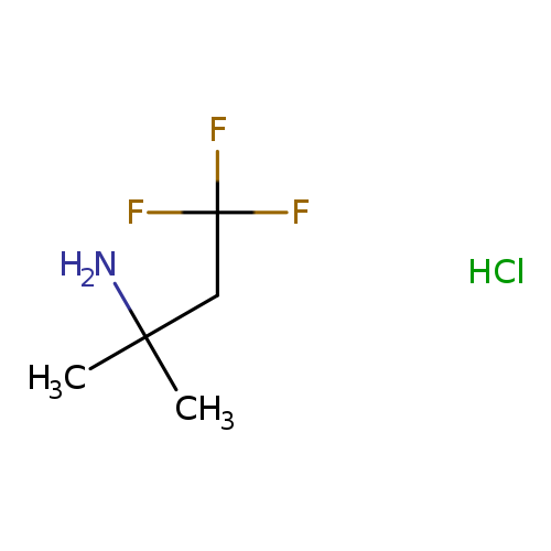 CC(CC(F)(F)F)(N)C.Cl