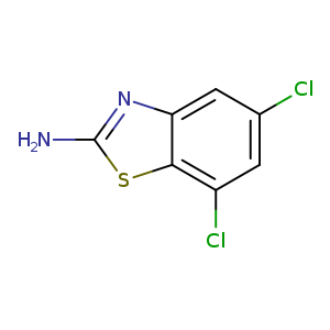 Clc1cc(Cl)c2c(c1)nc(s2)N