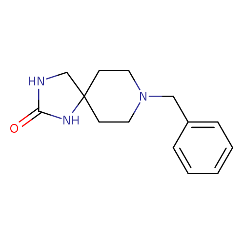 O=C1NCC2(N1)CCN(CC2)Cc1ccccc1