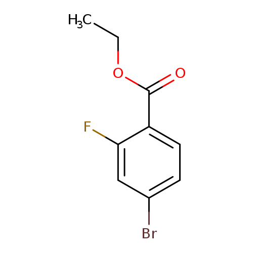 CCOC(=O)c1ccc(cc1F)Br