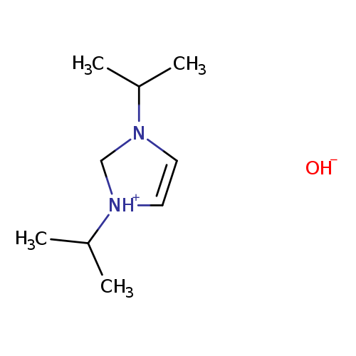 CC(N1C=C[NH+](C1)C(C)C)C.[OH-]