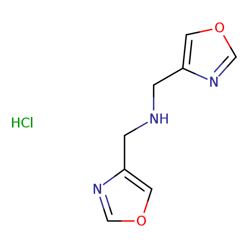 N(Cc1ncoc1)Cc1ncoc1.Cl