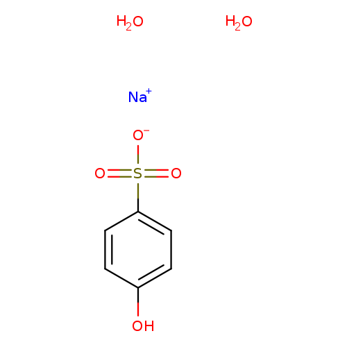 Oc1ccc(cc1)S(=O)(=O)[O-].[Na+].O.O