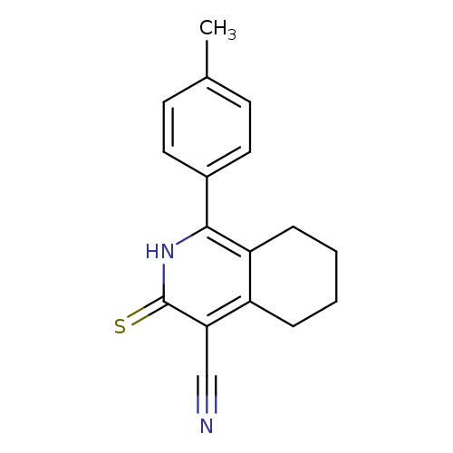 N#Cc1c(=S)[nH]c(c2c1CCCC2)c1ccc(cc1)C