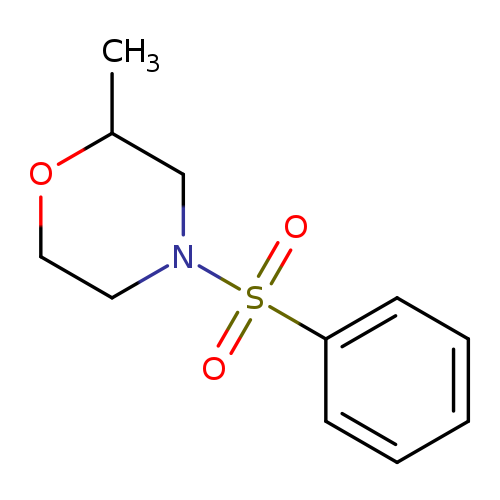 CC1OCCN(C1)S(=O)(=O)c1ccccc1