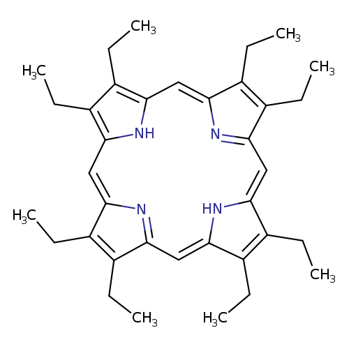 CCC1=C(CC)C2=Cc3[nH]c(c(c3CC)CC)C=C3N=C(C=c4[nH]c(=CC1=N2)c(CC)c4CC)C(=C3CC)CC