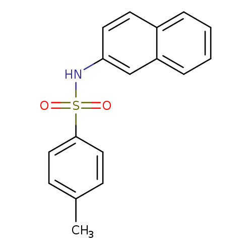 Cc1ccc(cc1)S(=O)(=O)Nc1ccc2c(c1)cccc2
