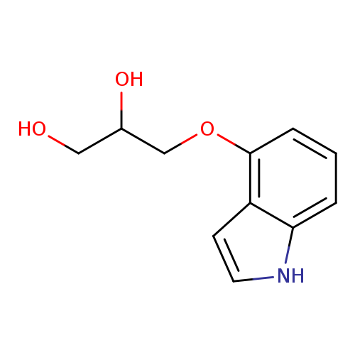 OCC(COc1cccc2c1cc[nH]2)O