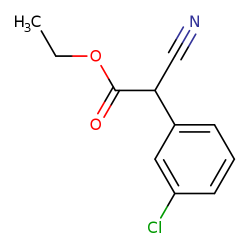 CCOC(=O)C(c1cccc(c1)Cl)C#N