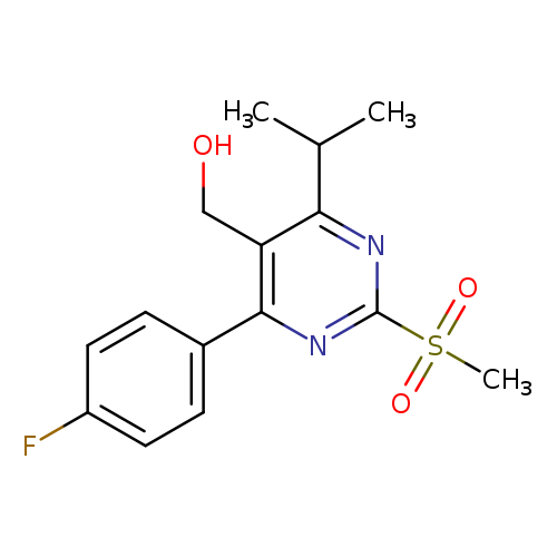 OCc1c(nc(nc1C(C)C)S(=O)(=O)C)c1ccc(cc1)F