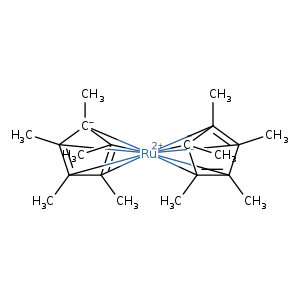 C[C-]12[Ru+2]3456789([C]1(=[C]8([C]7(=[C]23C)C)C)C)[C]1(=[C]6([C]5(=[C]4([C-]91C)C)C)C)C