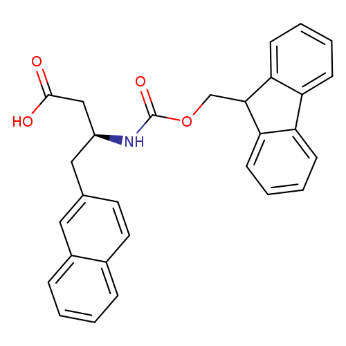 O=C(N[C@@H](Cc1ccc2c(c1)cccc2)CC(=O)O)OCC1c2ccccc2c2c1cccc2