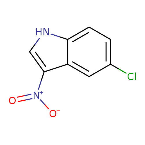 Clc1ccc2c(c1)c(c[nH]2)[N+](=O)[O-]