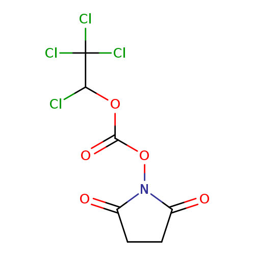 O=C(ON1C(=O)CCC1=O)OC(C(Cl)(Cl)Cl)Cl