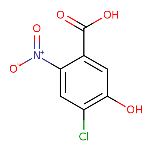 OC(=O)c1cc(O)c(cc1[N+](=O)[O-])Cl