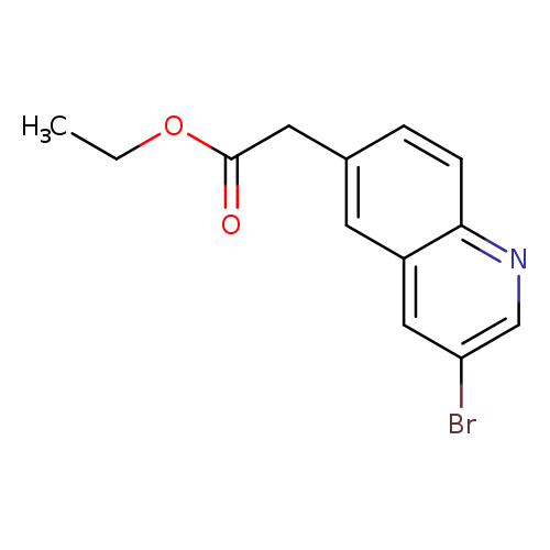 CCOC(=O)Cc1ccc2c(c1)cc(cn2)Br
