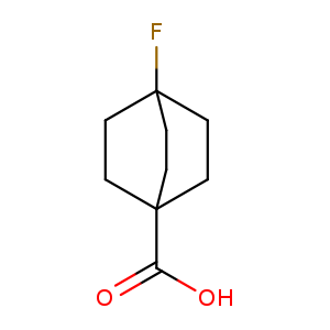 OC(=O)C12CCC(CC1)(CC2)F