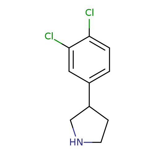 Clc1ccc(cc1Cl)C1CNCC1