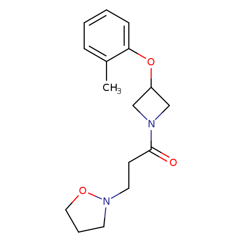 O=C(N1CC(C1)Oc1ccccc1C)CCN1CCCO1