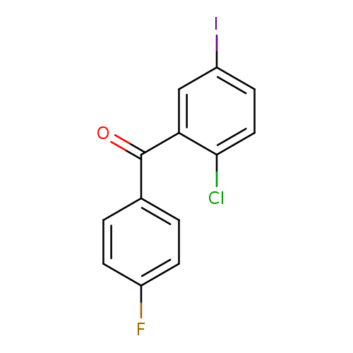 Fc1ccc(cc1)C(=O)c1cc(I)ccc1Cl