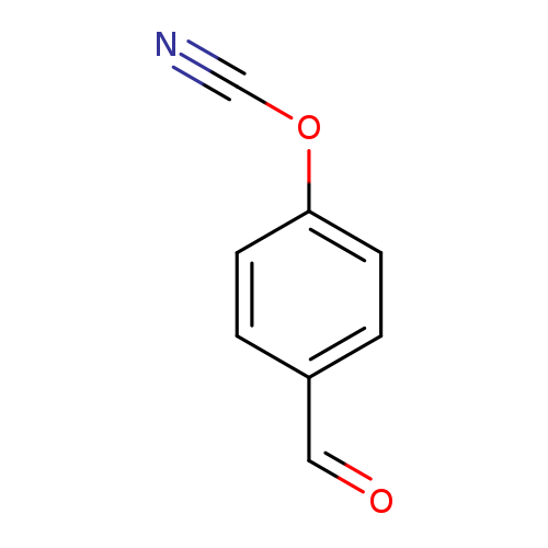 O=Cc1ccc(cc1)OC#N
