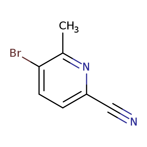 N#Cc1ccc(c(n1)C)Br