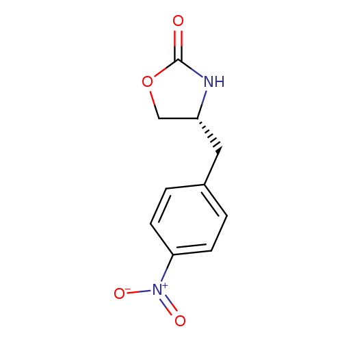 O=C1OC[C@H](N1)Cc1ccc(cc1)[N+](=O)[O-]