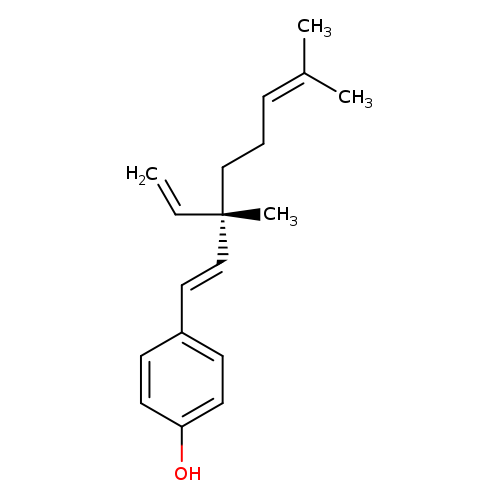 C=C[C@@](/C=C/c1ccc(cc1)O)(CCC=C(C)C)C