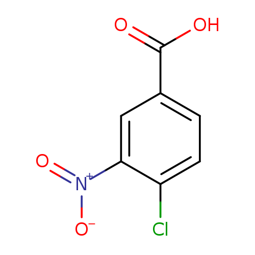 [O-][N+](=O)c1cc(ccc1Cl)C(=O)O