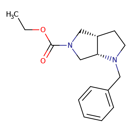 CCOC(=O)N1C[C@H]2[C@@H](C1)N(CC2)Cc1ccccc1