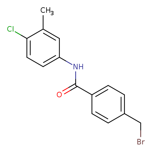 BrCc1ccc(cc1)C(=O)Nc1ccc(c(c1)C)Cl