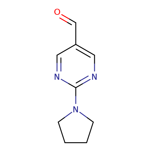 O=Cc1cnc(nc1)N1CCCC1
