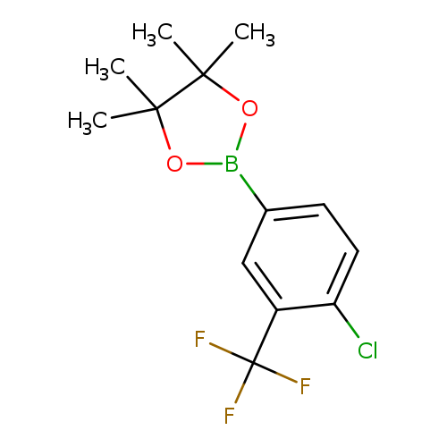 Clc1ccc(cc1C(F)(F)F)B1OC(C(O1)(C)C)(C)C