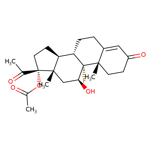 O=C1CC[C@]2(C(=C1)CC[C@@H]1[C@]2(F)[C@@H](O)C[C@]2([C@H]1CC[C@]2(OC(=O)C)C(=O)C)C)C