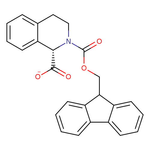 [O-]C(=O)[C@H]1N(CCc2c1cccc2)C(=O)OCC1c2ccccc2c2c1cccc2