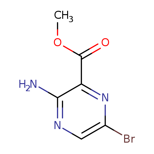 COC(=O)c1nc(Br)cnc1N