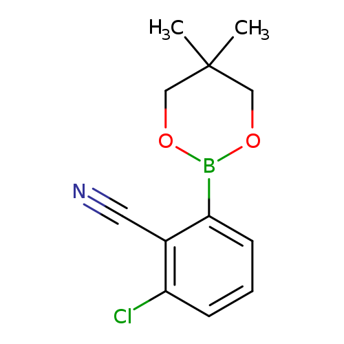N#Cc1c(cccc1Cl)B1OCC(CO1)(C)C