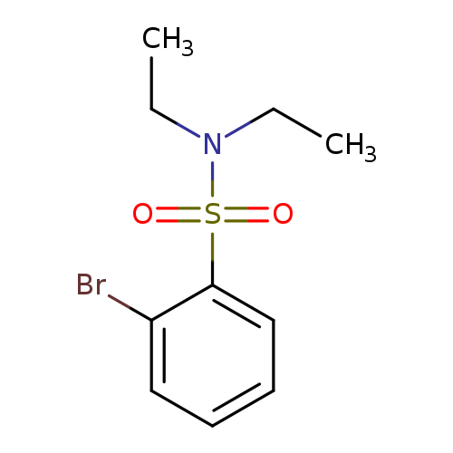 CCN(S(=O)(=O)c1ccccc1Br)CC