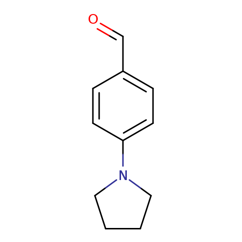 O=Cc1ccc(cc1)N1CCCC1