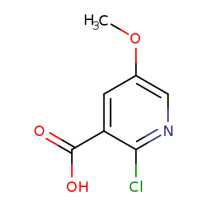 COc1cnc(c(c1)C(=O)O)Cl