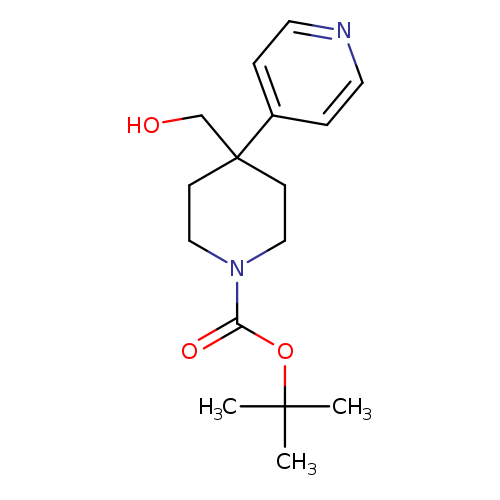 OCC1(CCN(CC1)C(=O)OC(C)(C)C)c1ccncc1