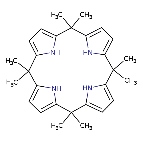 CC1(C)c2ccc([nH]2)C(C)(C)c2ccc([nH]2)C(c2[nH]c(C(c3[nH]c1cc3)(C)C)cc2)(C)C