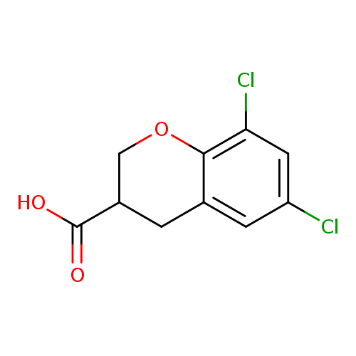 Clc1cc2CC(COc2c(c1)Cl)C(=O)O