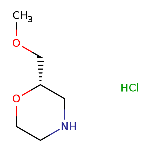 COC[C@@H]1CNCCO1.Cl