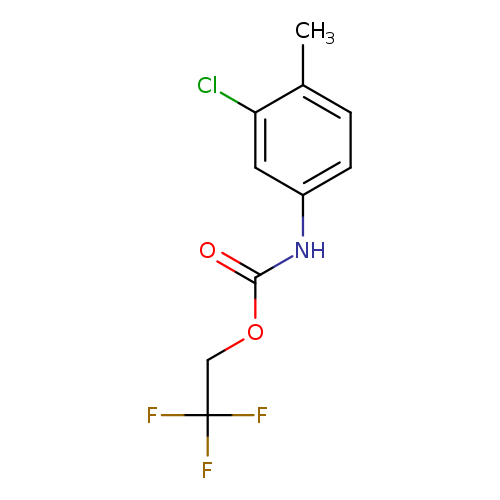 O=C(Nc1ccc(c(c1)Cl)C)OCC(F)(F)F