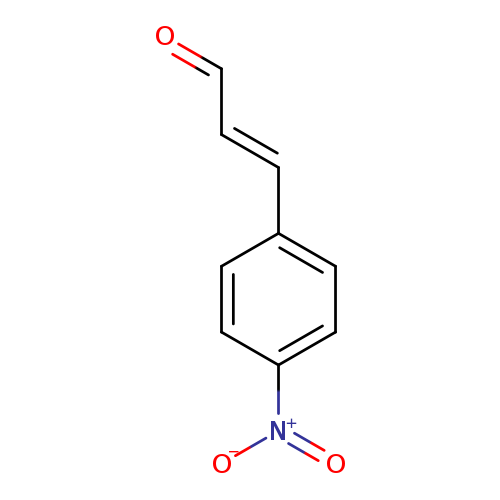 O=C/C=C/c1ccc(cc1)[N+](=O)[O-]