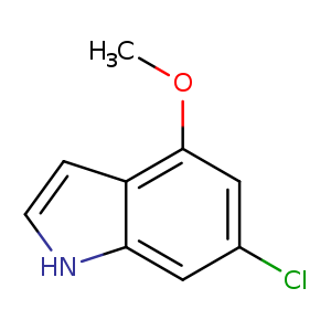 COc1cc(Cl)cc2c1cc[nH]2