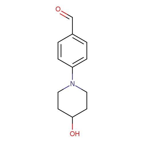 O=Cc1ccc(cc1)N1CCC(CC1)O